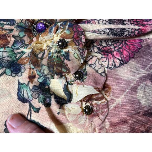 Bleu Vibrant Boho Fairycore Blouse - Picture 7 of 10